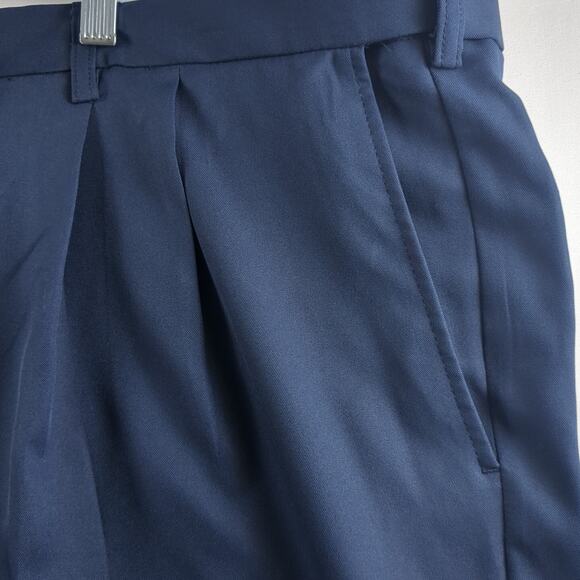 Haggar Cool 18 Pro Gabardine Pleated Expandable Waist Shorts 50Wx10 Big Tall NWT - Picture 9 of 12